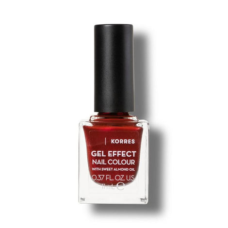 Nail Color Velour Red 58 Gel Effect