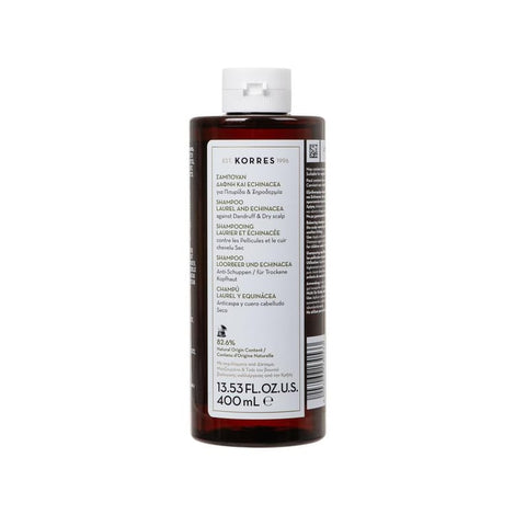 Laurel + Echinacea Shampoo Against Dandruff + Dry Scalp 400ml