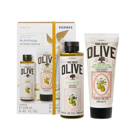 Pure Greek Olive Honey Pear Showergel + Body Cream