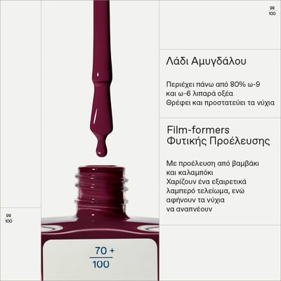 No No Nail Polish 59 Burgundy Red