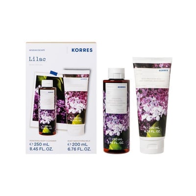 Lilac Renewing Body Cleanser + Body Smoothing Milk