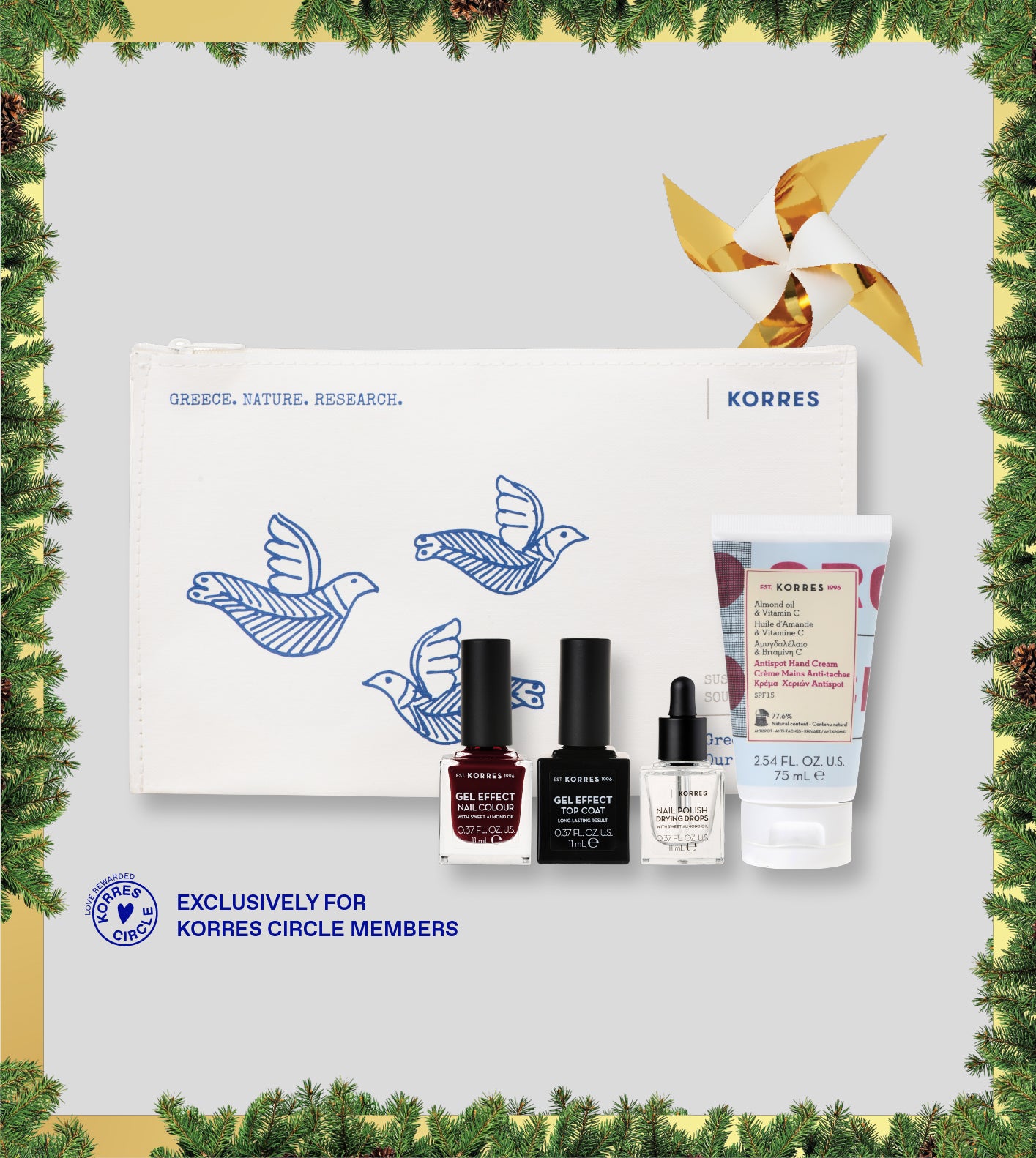 <p>FREE</p> - <p>beauty bag with 4 full size hand care products<br/>with any online order over €60 <br/>+ FREE shipping!</p> 