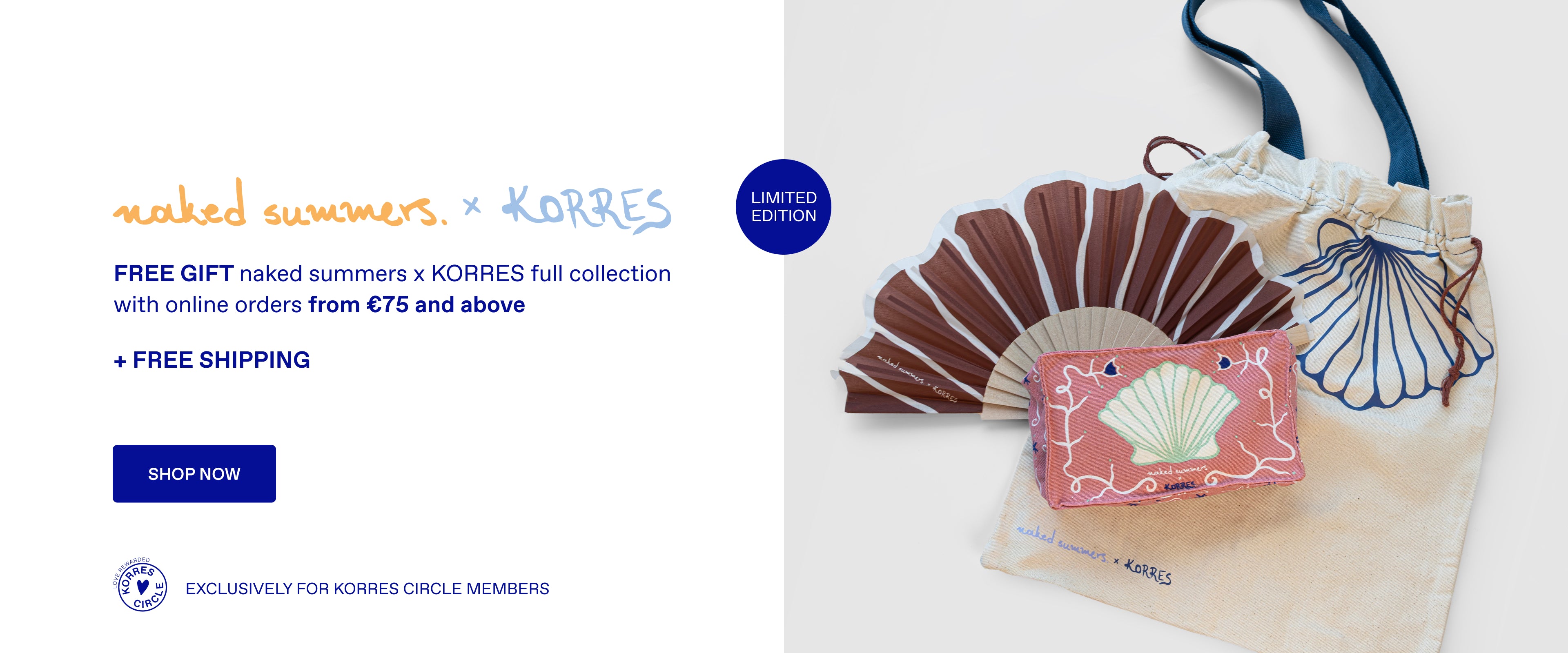naked summers x KORRES full collection