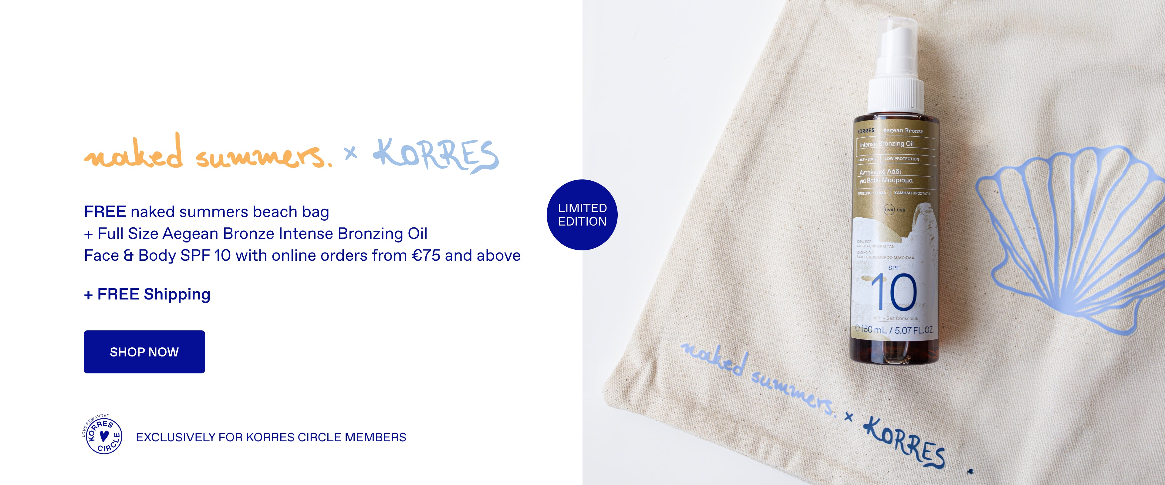naked summers x KORRES