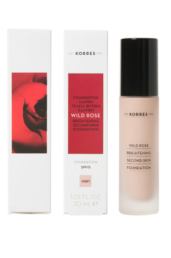 Wild Rose Brightening Second Skin Foundation WRF1 SPF15