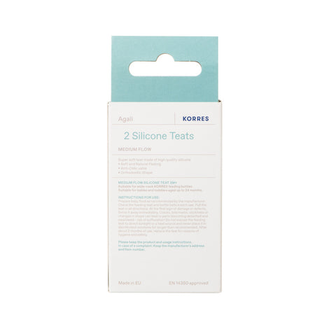 2 Silicone Teats Medium Flow