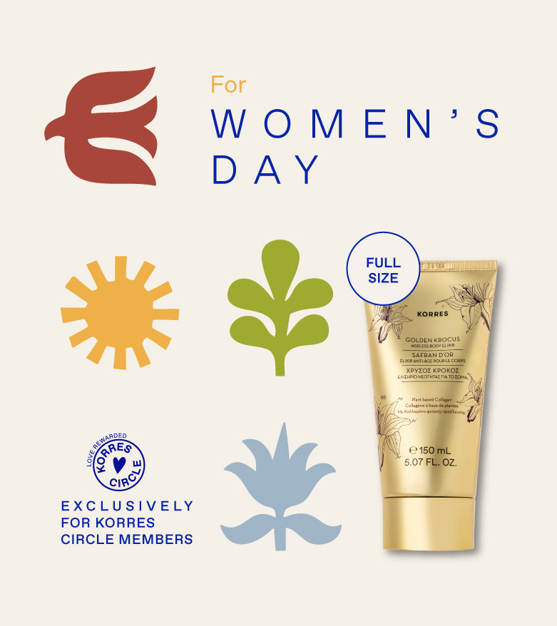 <p>For WOMEN'S DAY</p> - <p>FREE Limited Edition Golden Krocus Ageless Body Cream  ​<br/>with any online order over €70 <br/>+ Free Shipping</p> 