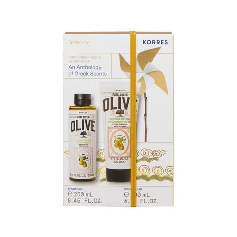 Pure Greek Olive Honey Pear Showergel + Body Cream