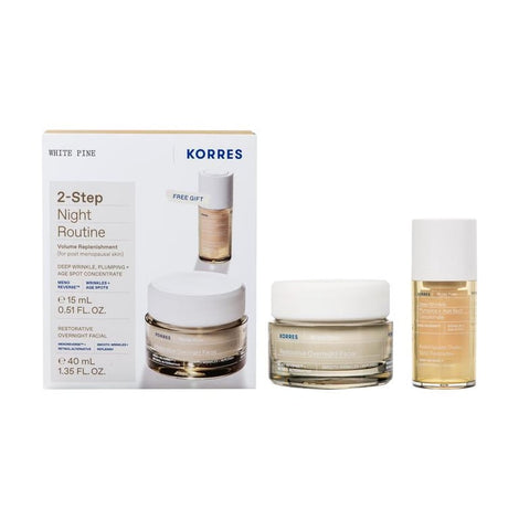 White Pine Restorative Overnight Facial + GIFT Deep Wrinkle, Plumping and Age Spot Concentrate