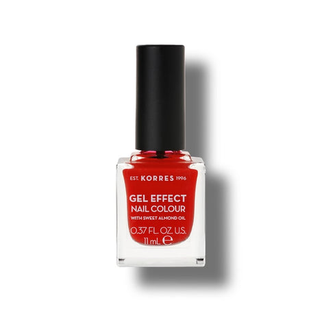 Nail Color Coral Red 48 Gel Effect