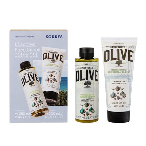 Olive Sea Salt Pure Greek Olive Showergel + Body Cream