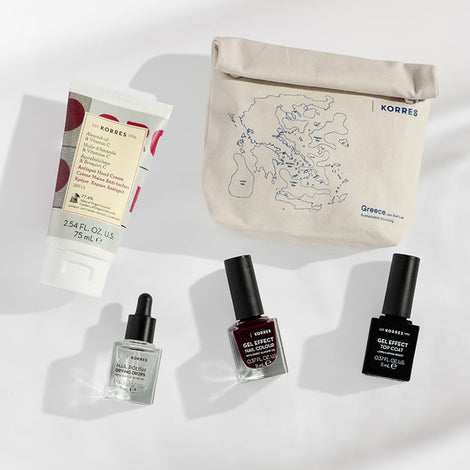 4 Full Size Hand Care Products + Beauty Bag