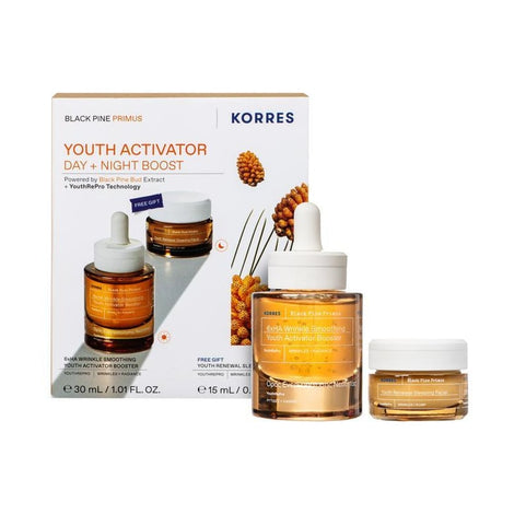 Black Pine Primus 6xHA Wrinkle Smoothing Youth Activator Booster + FREE GIFT Black Pine Primus Youth Renewal Sleeping Facial 15ml