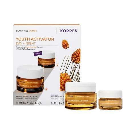 Black Pine Primus Wrinkle Defying Day Cream 40ml + FREE GIFT Black Pine Primus Youth Renewal Sleeping Facial 15ml