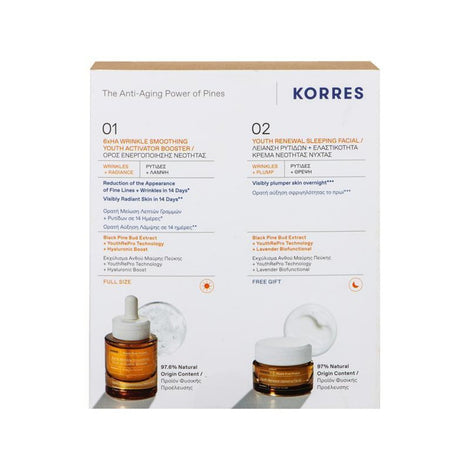 Black Pine Primus 6xHA Wrinkle Smoothing Youth Activator Booster + FREE GIFT Black Pine Primus Youth Renewal Sleeping Facial 15ml