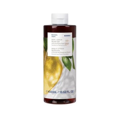 Basil Lemon Shower Gel 400ml