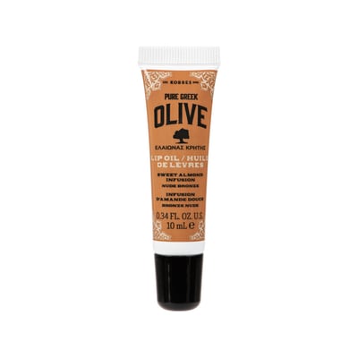 Pure Greek Olive Lip Oil Sweet Almond Nude Bronze 10ml