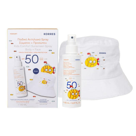 Yoghurt Kids Comfort Sunscreen Spray Body & Face SPF 50 + Bucket Hat