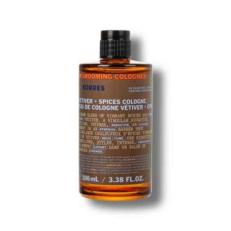 Αthenian Grooming Vetiver + Spices Eau de Cologne 100ml